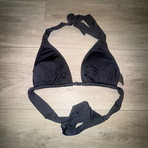 Black Halter Bikini Top